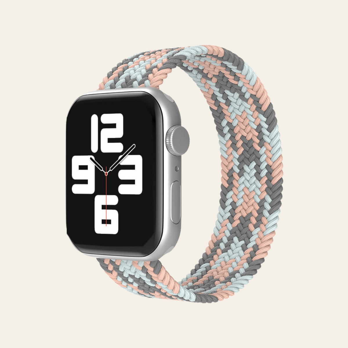 Black Unity Braided Solo Pulsera Solo Loop Watch Band Correa